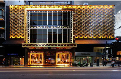 承留门头设计与商业空间的纽带。