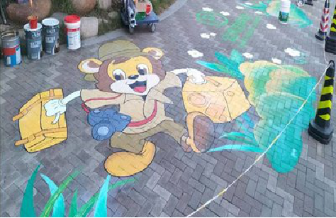 承留夏季画地面彩绘会遇到的问题