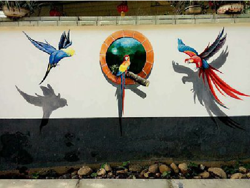 承留视觉错位-3D墙绘设计