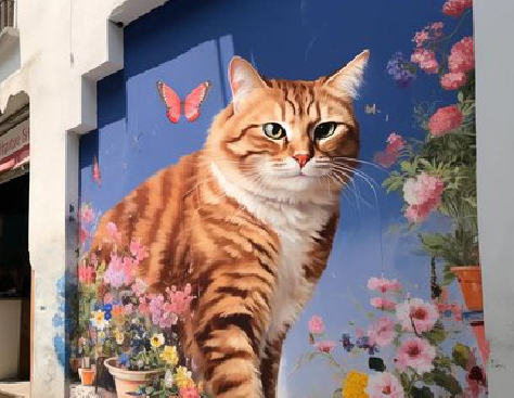 承留自己绘制有个性的手绘墙