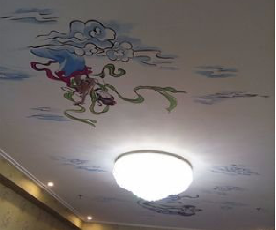 承留如何快速绘制天花板上的手绘墙？