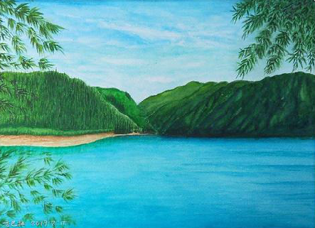 承留在墙绘中，如何绘画绿水青山？